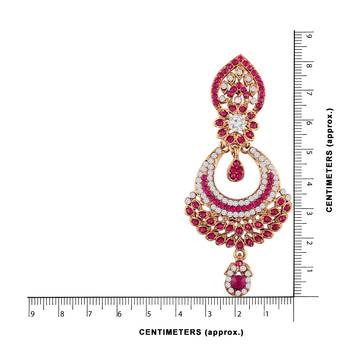 Traditional Designer Earrings for Women E2311Q (Pink) 3