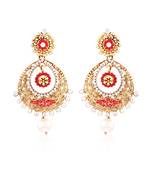 Gold Plated Traditional Chandbali Earrings for Women E2326R 