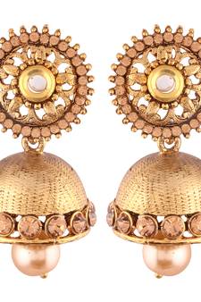 High Gold Plated Jhumki/Jhumkas Earrings for Women (E2434FL)