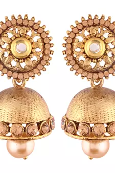 High Gold Plated Jhumki/Jhumkas Earrings for Women (E2434FL)