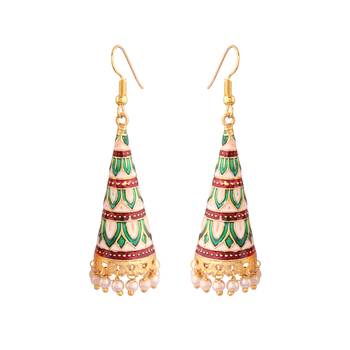 Multicolour Gold-Plated Rajasthani Earrings for Women 1