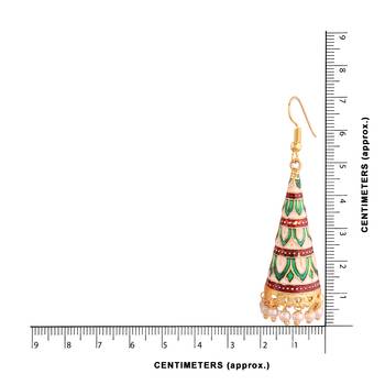 Multicolour Gold-Plated Rajasthani Earrings for Women 3