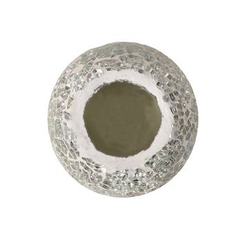 Lalhaveli Ethnic Crackle Pot & Round Glass Valentines Day Lighting Candle Holder For Decoration 6