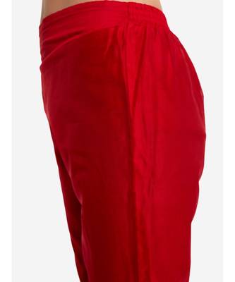 Desi Weavess Red Chanderi Pleated Kurta 6