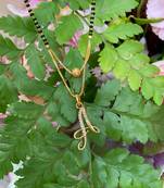 Short Mangalsutra Designs A Alphabet Gold Plated Mangalsutra Valentines Day Gift (20 Inches)