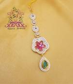 Flower Pattern Maang Tikka 