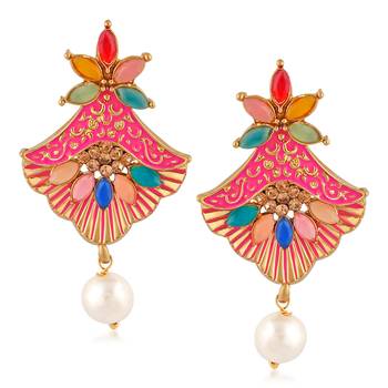 Multicolor crystal earrings 1