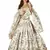 Off-White & Beige Dori, Zari, and Sequins embroidered & Floral Party wear Lehenga