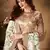 Off-White & Beige Dori, Zari, and Sequins embroidered & Floral Party wear Lehenga