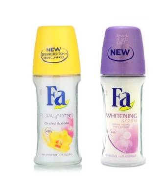 Fa Pack of Whitening & Care Roll On & Floral Protect Roll On 1
