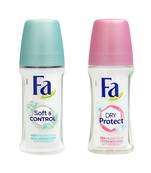 Fa Pack of  Soft & Control Roll On & Dry & Protect Roll On