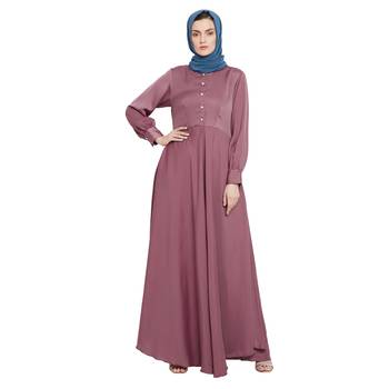 Light-pink plain nida abaya 1