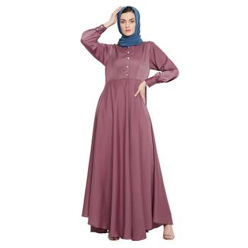 Light-pink plain nida abaya 2