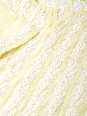 Lemon hand woven georgette chikankari-kurtis 5