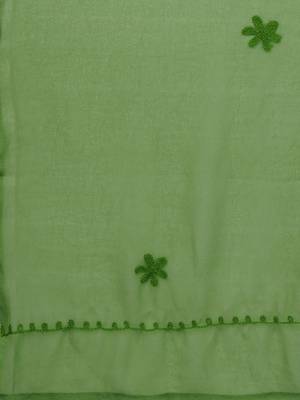 Green embroidered georgette embroidered-kurtis 5