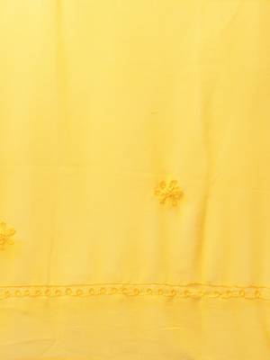Yellow embroidered georgette embroidered-kurtis 5
