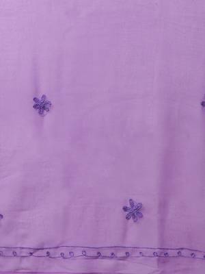 Purple embroidered georgette embroidered-kurtis 5