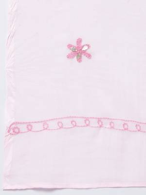 Pink embroidered polyester embroidered-kurtis 5