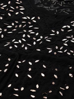 Black embroidered polyester embroidered-kurtis 4