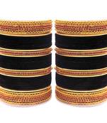 Black bangles-and-bracelets