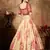 Beige embroidered organza Semi Stitched Lehenga Choli for Bridesmaid