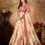 Beige embroidered organza Semi Stitched Lehenga Choli for Bridesmaid