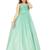 Kids Sky Blue Net With Satin Gown 