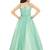 Kids Sky Blue Net With Satin Gown 