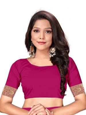 Mehrang pink Woven Banarasi Silk Saree with Blouse  6