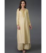Cream Marori and Sequin Work Kurta