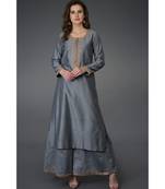 Grey Marori and Sequin Work Kurta