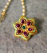 Designer Classic Kundan Pearl Stone Maang Tikka or Borla Headpiece for Wedding