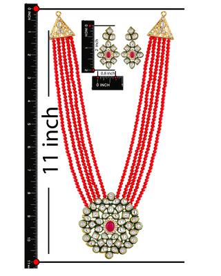 Red mother of pearl designer-jewellery 4