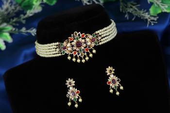 Multicolor cubic zirconia chokers 1