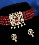Multicolor cubic zirconia chokers