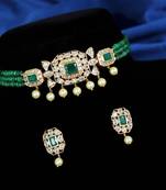 Multicolor cubic zirconia chokers