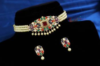 Multicolor cubic zirconia chokers 1