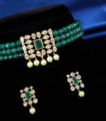 Multicolor cubic zirconia chokers