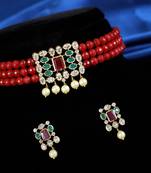 Multicolor cubic zirconia chokers