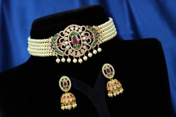 Multicolor cubic zirconia chokers 1