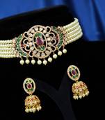 Multicolor cubic zirconia chokers