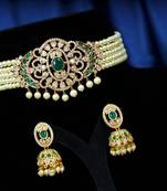 Multicolor cubic zirconia chokers