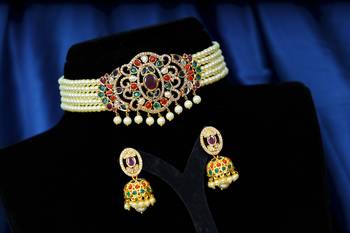 Multicolor cubic zirconia chokers 1