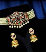 Multicolor cubic zirconia chokers