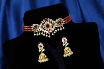 Multicolor cubic zirconia chokers 1