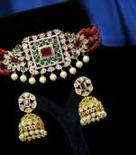 Multicolor cubic zirconia chokers