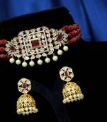 Multicolor cubic zirconia chokers