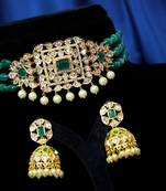 Multicolor cubic zirconia chokers