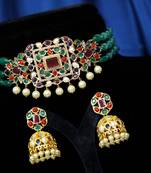 Multicolor cubic zirconia chokers