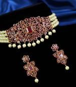 Multicolor cubic zirconia chokers